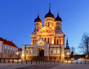Fototapeta na wymiar Tallinn. Alexander Nevsky Church.