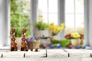 easter window space and desk of free space 