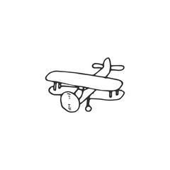 airplane vector draw