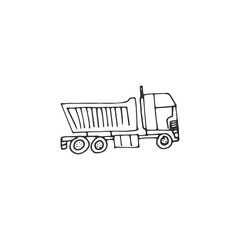carrier truck vector draw