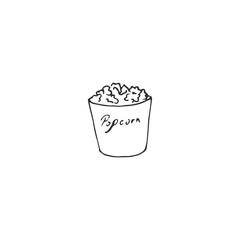 popcorn vector draw