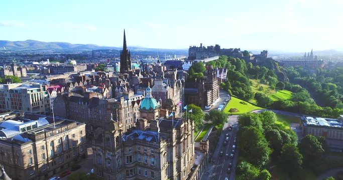 Edinburgh Scotland aerial