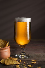 Chips and beer