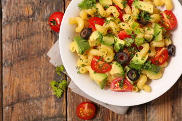 bowl of pasta salad