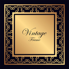 Vintage ornamental frame