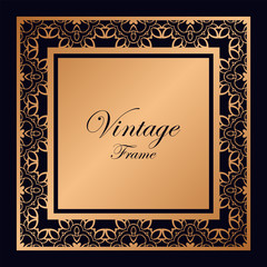 Vintage ornamental frame