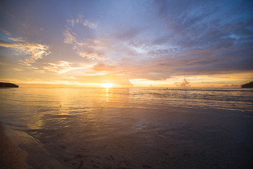 Amazing color of sunset