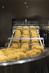 Instant noodles transmitted out of production center