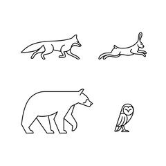 Monoline Animals   © Giraphics