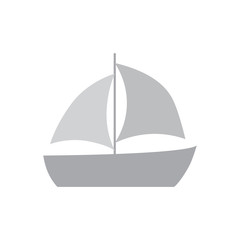 sailing boat icon- vector illustration