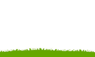Osterei Landschaft Wiese Gr&uuml;n Gras Band Banner Hintergrund Ostereier Eier Ostern 