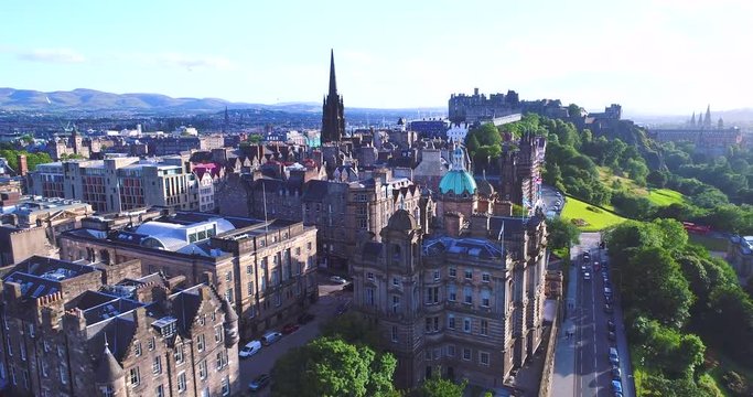 Edinburgh Scotland aerial