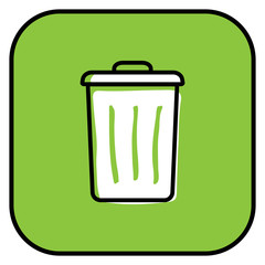 trash bin vector icon