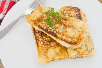 crêpes au jambon