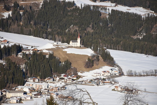 Osttirol, Pustertal, Sillian, Thurntaler, Lienzer Dolomiten, Dorf, Markt, Winter, Lienz, Tessenberg, Strassen, Panzendorf, Tassenbach, Heinfels, Tal, Bichl, Hinterburg