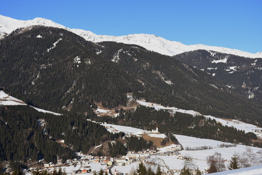 Osttirol, Pustertal, Sillian, Thurntaler, Lienzer Dolomiten, Dorf, Markt, Winter, Lienz, Tessenberg, Strassen, Panzendorf, Tassenbach, Heinfels, Tal, Bichl, Hinterburg