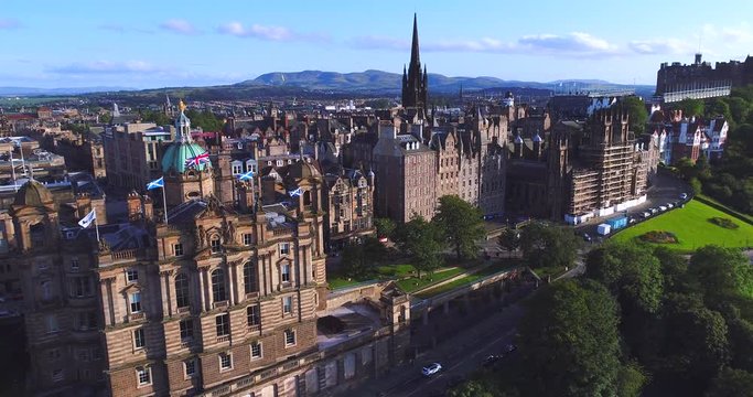 Edinburgh Scotland aerial