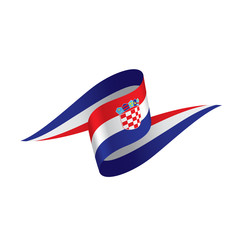 Croatia flag, vector illustration