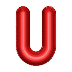 Cartoon foil balloon symbol. Realistic 3d illustration. Birthday party, children party, kindergarten event and celebration.