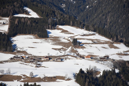 Osttirol, Pustertal, Sillian, Thurntaler, Lienzer Dolomiten, Dorf, Markt, Winter, Lienz, Tessenberg, Strassen, Panzendorf, Tassenbach, Heinfels, Tal, Bichl, Hinterburg