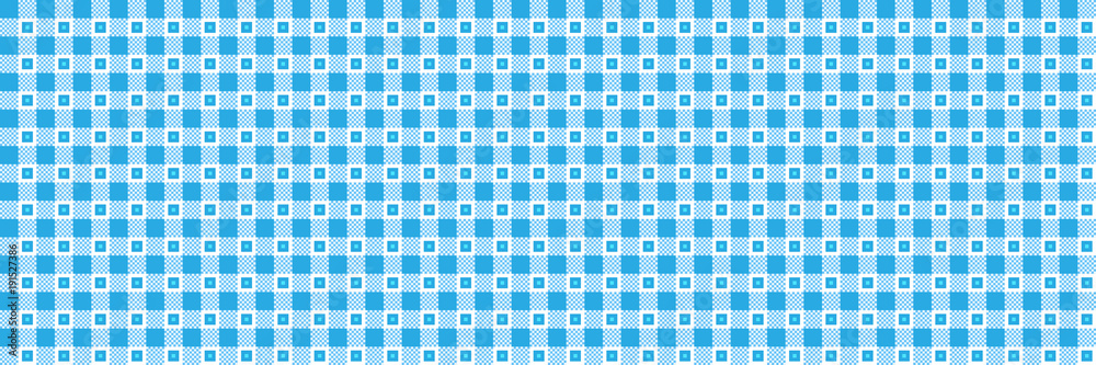 Poster vector illustration of horizontal blue checked pattern for background and design