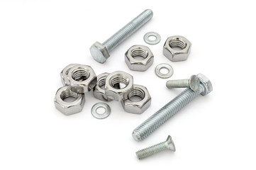 set of bolts and screws