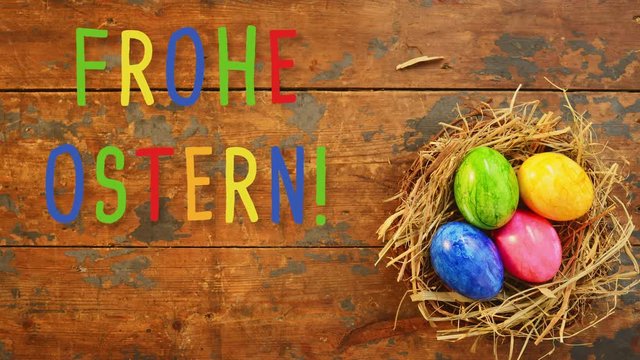 Oster-Animation mit Text Freiraum