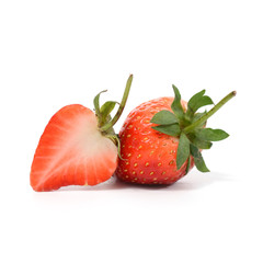 Strawberry isolated on white as background