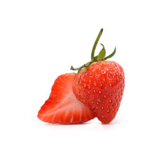 Strawberry isolated on white as background