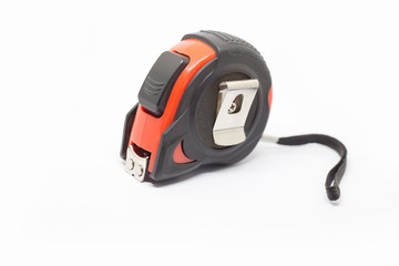Naklejka premium Measuring Tape for item on white ground