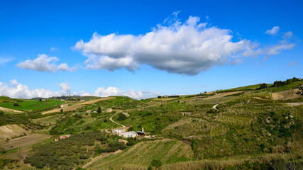 Fototapeta na wymiar Krajobrazy Sycylii