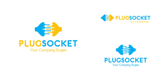 Plug Socket Logo Template
