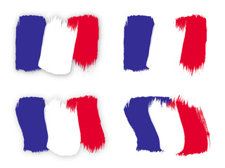 DRAPEAU FRANÇAIS PEINTURE