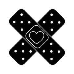 medicinal bandages isolated icon vector illustration design