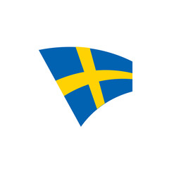 Sweden flag, vector illustration