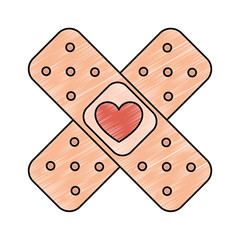 medicinal bandages isolated icon vector illustration design