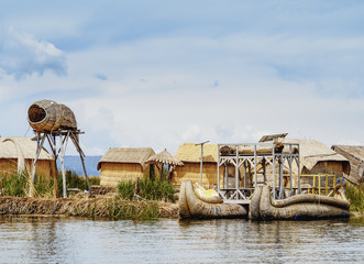 Uros Floating Islands, Lake Titicaca, Puno Region, Peru
