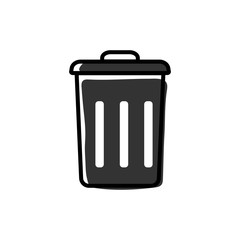 trash bin vector icon