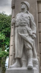 Monument aux Morts de Saint-Martin-du-Mont, Ain, France