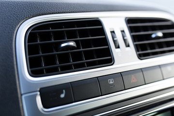 Air vents in a car