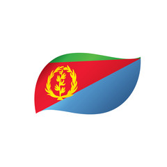 Fototapeta premium Eritrea flag, vector illustration