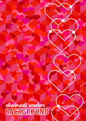 Romantic vector background