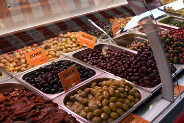 Colorful Olive in the market