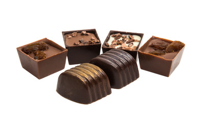 chocolate candy isolated
