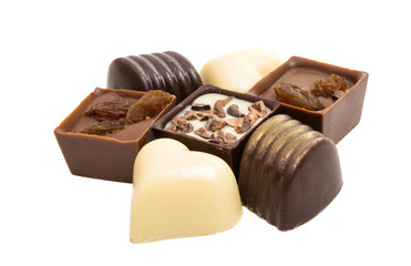 chocolate candy isolated