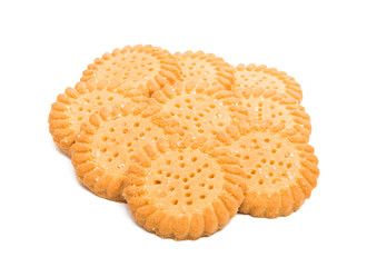 butter cookies isolated
