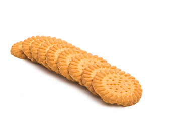 butter cookies isolated