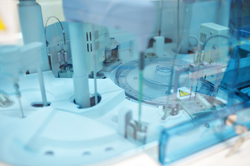 medical devices for analyzes. blood tested for AIDS and other diseases. definition of DNA.