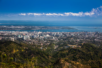 Panorama of Cebu city. Philippines