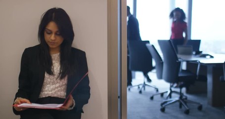 4K Young candidate waiting to be seen for job interview in corporate office